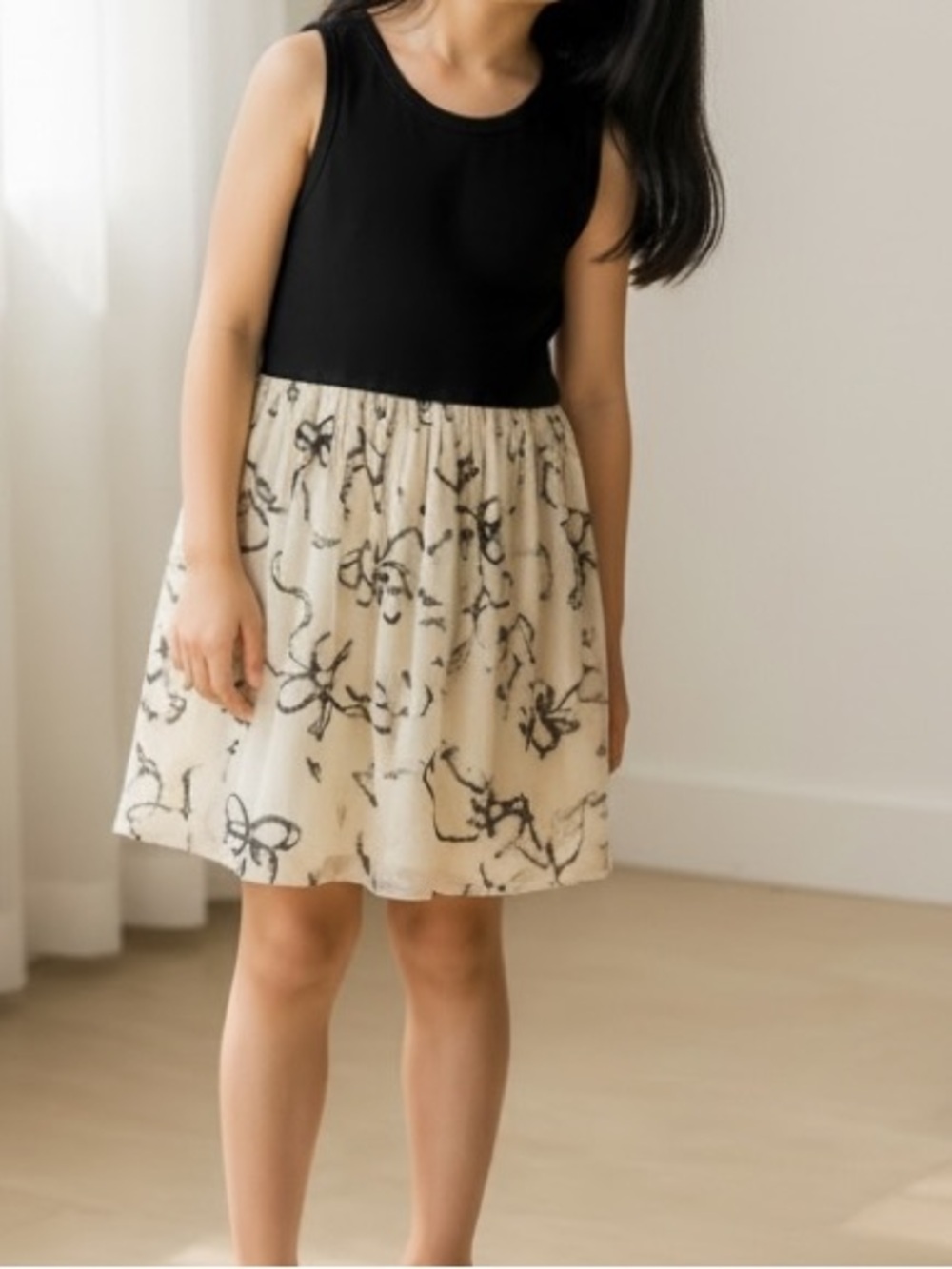 Knit Works girls dress with toile skirt and double lining